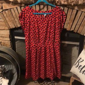 Red/navy heart dress (size XL)